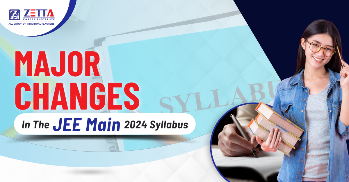 Illustration representing changes in JEE Main 2024 syllabus